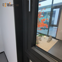 Bisagra oculta de Marco Delgado personalizada, rotura térmica de aluminio, inclinación y giro de ventanas para casa