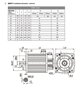 Fresatrice CNC macchina utensile X-asse Y-asse e kit di Driver del servomotore dell'asse Z, servomotore ad alta coppia servomotore AC servomotore kit Driver - Product Image 6