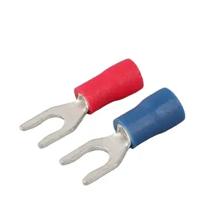 LSV Locking Spade Terminals Vinyl-Insulated Wire Connector Tin Plated Copper Brass PVC Terminal