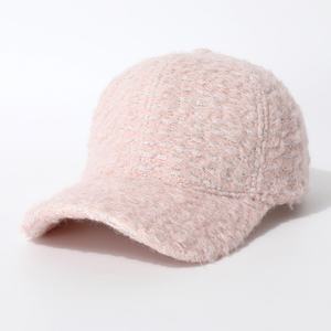 Casquette de baseball personnalisée en tweed à carreaux, style sportif, classique et décontractée, pour l'automne et l'hiver, modèle 'Dad Hat' tendance, réglable avec fermeture snapback, en tissu standard - Product Image 3