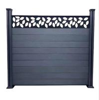 Poteaux de clôture en aluminium WPC pour extérieur, tubes en bois creux carrés, revêtement de clôture pour parc/portails