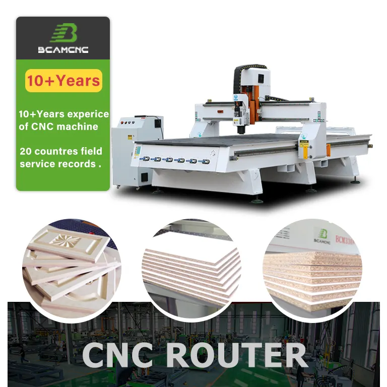 wood router woodworking machine BCAMCNC cnc wood carving cutting drilling machine
