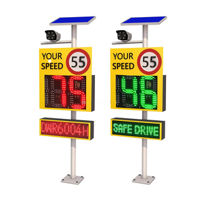 Panneau de signalisation routière personnalisable de haute qualité <span class=keywords><strong>en</strong></span> alliage d'aluminium 12V avec radar solaire LED pour limite de vitesse - Product Image 1