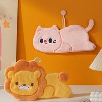 BILOV Cute Animal Hand Towel, Thick Microfiber Drying Cloth for Kitchen, Quick-Dry Soft Hand Towel