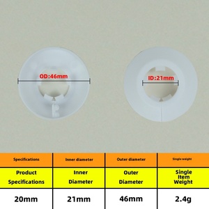 الصالح لتسخين المياه وتكييف الهواء غطاء مثقب جدار الأنابيب PP أنيق - Product Image 6