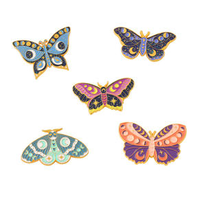 Broche de mariposa con patrón clásico, insignias de solapa de insectos coloridas personalizadas, alfileres de esmalte suave, sin mínimo - Product Image 5