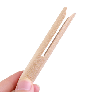 Pinces à linge rondes en <span class=keywords><strong>bois</strong></span> de bouleau inodores, écologiques, réutilisables, pour enfants, à faire soi-même, couleur tendance, durables au soleil - Product Image 5