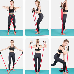 ชุดยางยืดออกกำลังกาย AOFIT สำหรับผู้หญิงและผู้ชาย TPE 125 ซม. แรงต้าน 10-30 ปอนด์ แบบไม่แตกหัก พร้อมตัวปรับแรงต้านตรง สำหรับโยคะและการฝึกความแข็งแรง - Product Image 3