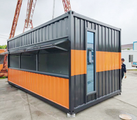 Casa Contenedor Prefabricada Modular Móvil Personalizable para Tienda de Té con Leche, Estilo Celebridad de Internet, de Gran Demanda