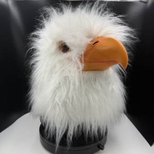 Masque réaliste d'aigle chauve en latex, masque intégral en fausse fourrure moelleuse <span class=keywords><strong>pour</strong></span> fête d'Halloween, cosplay - Product Image 5