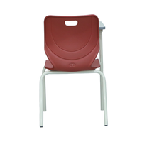 Fournisseurs de mobilier scolaire, chaise d'université, chaises d'étudiant en plastique avec tablette d'écriture