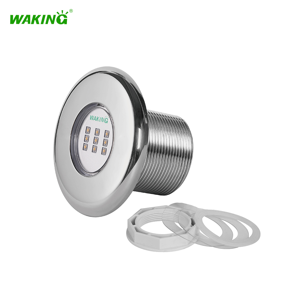 2inch SS304/316 Waterproof Quick Disconnect 100mm Fiberglass Waterproof Led Light for Swimming Pool