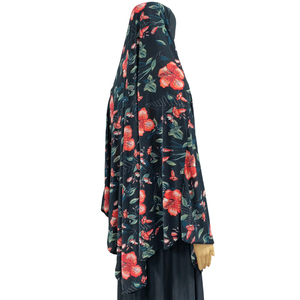Vêtements de prière pour femmes musulmanes, Hijab roman Jibab <span class=keywords><strong>Djellaba</strong></span> pour femmes, grands chapeaux, écharpes de tête, vêtements d'extérieur Arabie Saoudite Long100X110 - Product Image 2