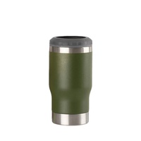 Mug à bière brésilien de 14 oz avec ouvre-bouteille, refroidisseur de canettes en acier inoxydable à double paroi isolé sous vide, tasse thermique épaissie