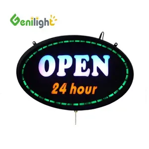 custom epoxy resin fonts LED neon open sign for store open business