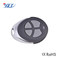 Control Remoto Universal RF de 433 MHz con Código de Aprendizaje, Llave Pequeña de 4 Botones para Puerta de Garaje