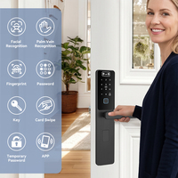 Face ID Handabdruck Aluminium-Türschloss Fingerabdruck Tuya Smart Lock S869MAX NFC-Karten-Zugang Schlüsselloser Zugang App WiFi Smart Home Schloss