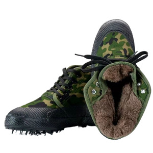 Bottes de neige camouflage pour hommes, bout rond, antidérapantes, résistantes à l'usure, tailles 46 48 50 52, doublées de polaire et rembourrées en coton - Product Image 4