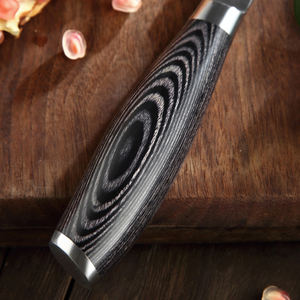 มีดอเนกประสงค์สำหรับครัว ขนาด 5 นิ้ว ผลิตจากเหล็กกล้าดามัสกัสญี่ปุ่น 67 ชั้น ระดับมืออาชีพ - Product Image 5