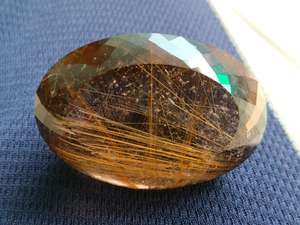 หินควอตซ์เจียระไนเหลี่ยมเพชรพลอยสีทองธรรมชาติสำหรับทำสร้อยคอเพื่อความคิดสร้างสรรค์ - Product Image 3