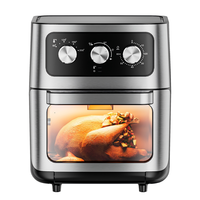 Friteuse numérique 6/7/8/9/10/11/12L avec écran tactile intelligent, fenêtre visuelle, friteuse carrée en acier inoxydable pour la promotion
