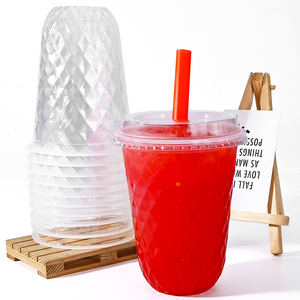Impression personnalisée de logo, coupes transparentes Boba Dabba, gobelets jetables en plastique, gobelets en plastique jetables avec couvercles - Product Image 4