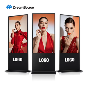 Portable Floor <b>Standing</b> Totem Advertising Kiosk Touch Screen Animation Ultra Thin 4K Multi Media Digital Signage - Product Image 1