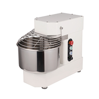 SHUNWEILIAN 10L Mixer Spiral Komersial 0.75KW 201 Baja Tahan Karat Mesin Pengaduk Tepung Roti Untuk Pembuatan Roti Pizza