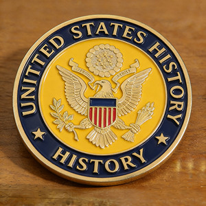 Monedas Conmemorativas Vintage Personalizadas, Aleación de Zinc Galvanizada, Esmalte Relleno, Texto en Relieve, Temas Históricos, Regalos Oficiales - Product Image 1