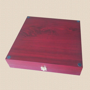 Wooden <b>Tea</b> Box 28x28x6cm Hot Stamping Gold Exquisite For Cultural Gift <b>Sets</b> - Product Image 3