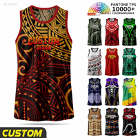 Maillots de basket-ball personnalisés avec design de tatouage maori AU NZ, maillots de basket-ball Rasta, uniformes d'entraînement de basket-ball pour hommes
