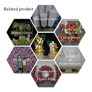 Arco de Flores Artificiales de Seda Amarillo y Blanco, Estilo Moderno, para Decoración de Bodas, Eventos de Regreso a Clases - Product Image 5