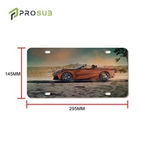 Plaques d'immatriculation vierges en aluminium pour sublimation Prosub Wholesale à quatre trous, pour impression DIY