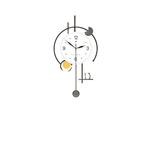 Reloj de Pared Decorativo Moderno y Lujoso Personalizado, Reloj de <span class=keywords><strong>Metal</strong></span> Grande y Elegante con Luces en las Esquinas, Diseño de Naturaleza Muerta para Sala de Estar - Product Image 6