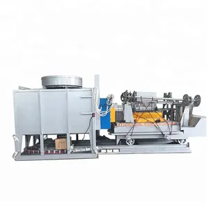 china cast continuous resistance sintering trolley type furnace for heat treatment process