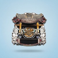 Pièce de monnaie de défi 3D personnalisée en alliage de zinc émaillé, motif Dragon, pour événements professionnels et cadeaux d'entreprise, vente en gros
