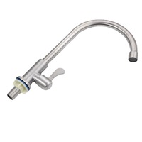 Robinet de cuisine monocommande moderne poli en acier inoxydable 304, mitigeur chaud/froid pour lavabo, à poser sur le rebord, avec douchette latérale en céramique