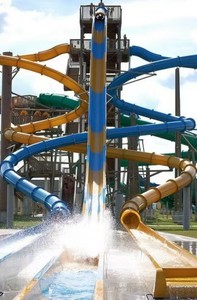 2025 Lớn Ngoài Trời Vui Chơi Giải Trí Thiết Bị Nước Chơi Công Viên Nước Thiết Bị Thép Sợi Thủy Tinh Hồ Bơi Trượt Cho Người Lớn Và Trẻ Em - Product Image 3