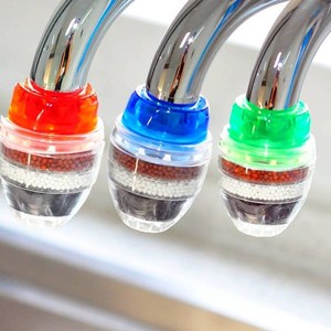 Multi Layer Household Water Filter Faucet Nozzle With Activated Carbon For Kitchen <b>Tap</b> Easy Installation Red Blue Green - Product Image 1