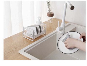Support d'éponge d'égouttage en acier en métal Offre Spéciale étagère de rangement de <span class=keywords><strong>cuisine</strong></span> - Product Image 4
