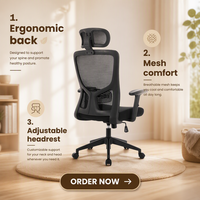 Chaise de jeu moderne de haute qualité, chaise de bureau ergonomique en maille pour salle de réunion, chaise de direction pour personnes de grande taille