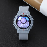 Scmi 6636 Grosir Jam Tangan Digital LED Elektronik Tahan Air untuk Anak-Anak, Casing Jam Tangan, Pasokan Langsung Pabrik
