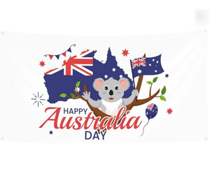 Bendera Poliester Hari Kemerdekaan <span class=keywords><strong>Australia</strong></span> 2026 Grosir dengan Lubang Kancing Kuningan, Dekorasi Teras Halaman, Latar Belakang, Bendera Kustom - Product Image 3