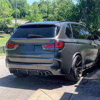 Diffuseur arrière en carbone véritable pour BMW F85 X5M F86 X6M 2015-2019, kit lèvre aérodynamique noir brillant