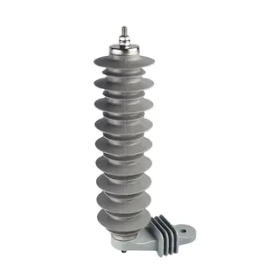 Housing Metal-oxide Surge Arrester 15KV 5kA 10kA Polymer Silicon rubber material list of electrical equipment lightning