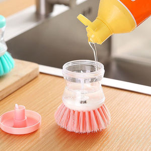 Brosse de nettoyage multifonctionnelle à pression, antiadhésive, sans dommages, avec ajout automatique de liquide pour casseroles - Product Image 2