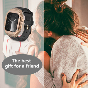 Boorui Silicona Todo en uno para <span class=keywords><strong>Apple</strong></span> Watch Band Banda de reloj de gama alta para <span class=keywords><strong>Apple</strong></span> Watch Band para 39 40 42 44 45 49mm - Product Image 4