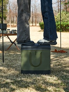Grande toilette portable <span class=keywords><strong>pliante</strong></span> moderne de <span class=keywords><strong>camping</strong></span> pour adultes en PP avec réservoir dissimulé, forme carrée, bol pour voiture, bateau, randonnée - Product Image 2