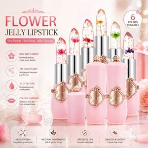 Magic Temperature Color Change Jelly <b>Lipstick</b> with Real Dry Flower Crystal Lip Balm Private Label - Product Image 3