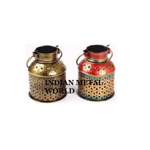 Bougeoir votif en métal de forme ronde de conception classique bougeoir votif en fer de grande taille de conception tendance - Product Image 3